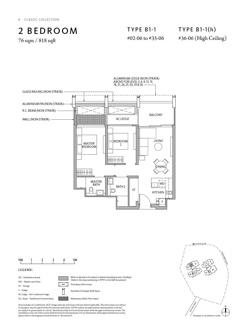 Rivire 1 Bedroom Floor Plan 5