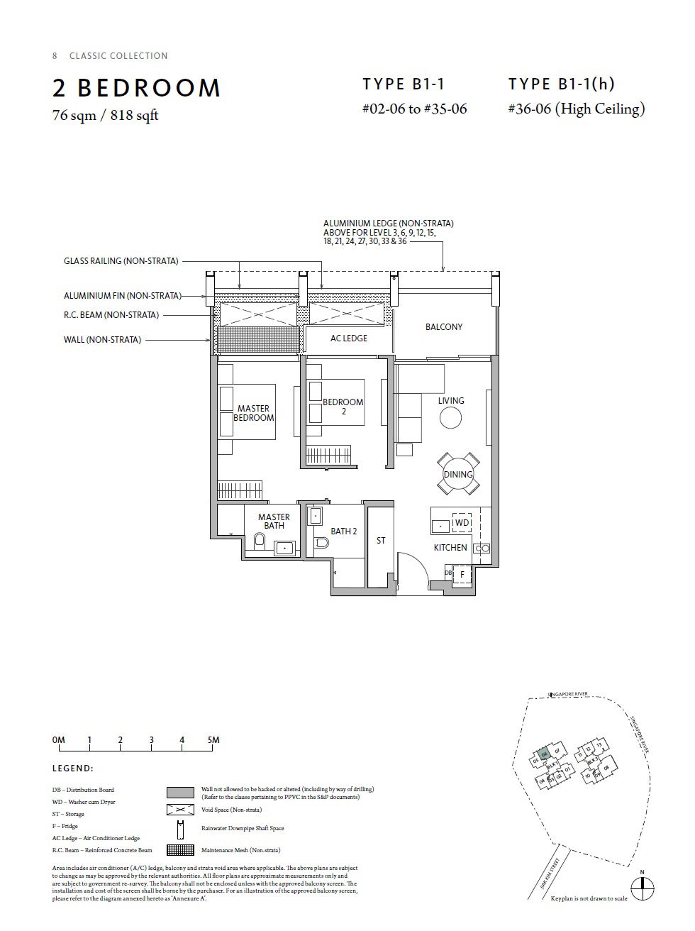 Rivire 1 Bedroom Floor Plan 6