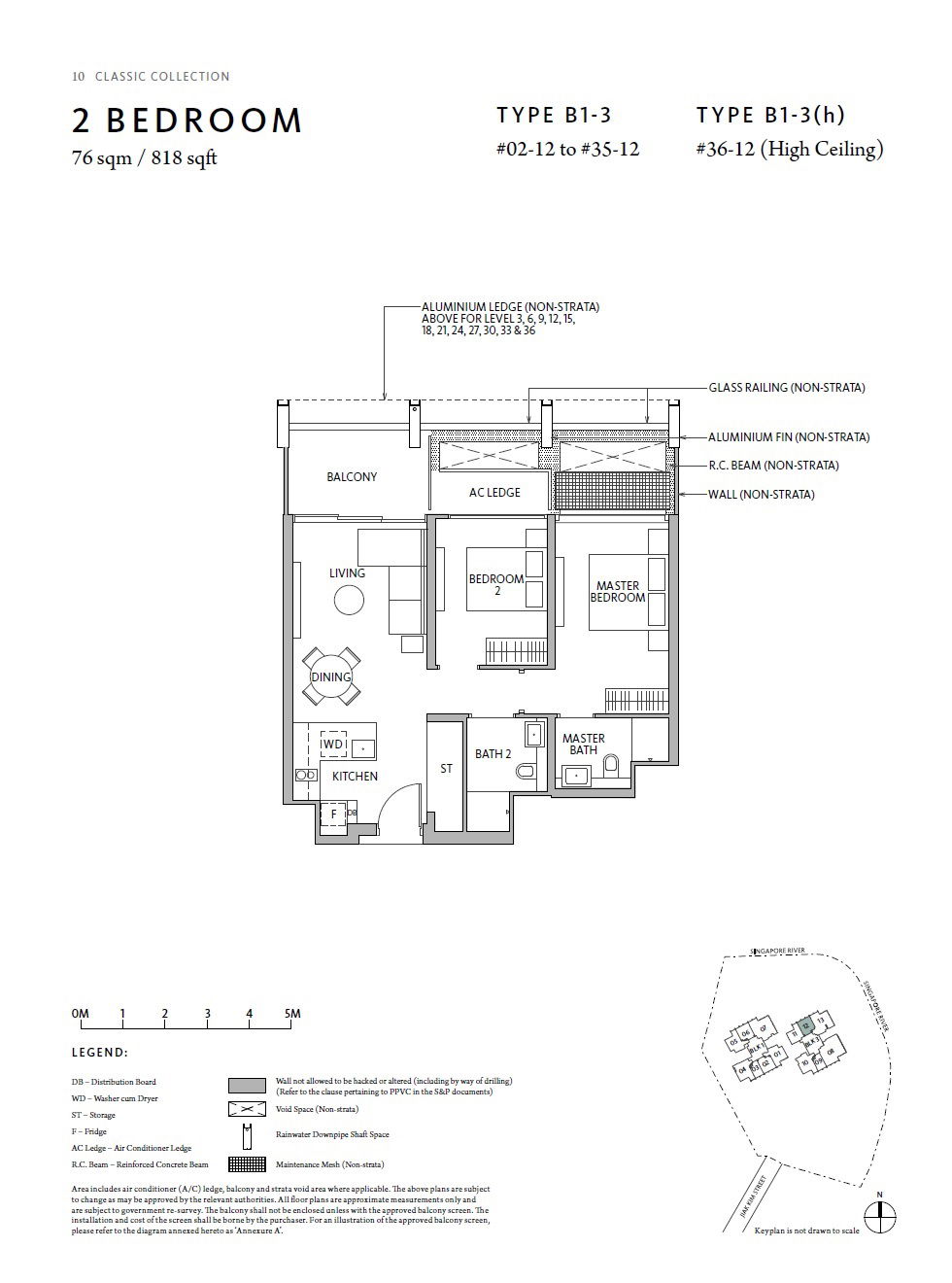 Rivire 1 Bedroom Floor Plan 9