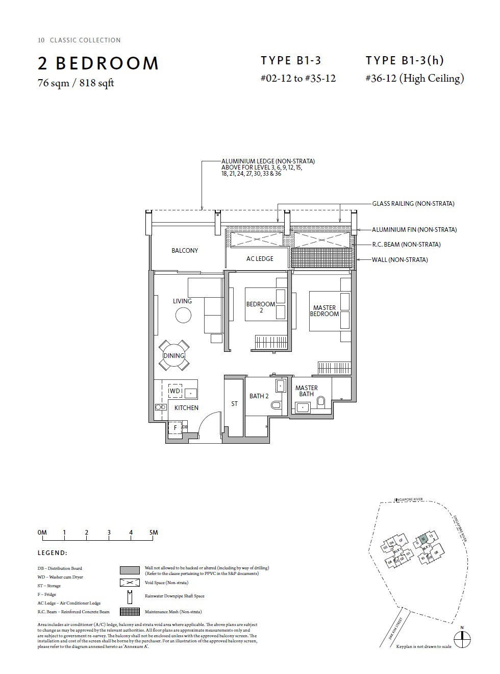 Rivire 1 Bedroom Floor Plan 10