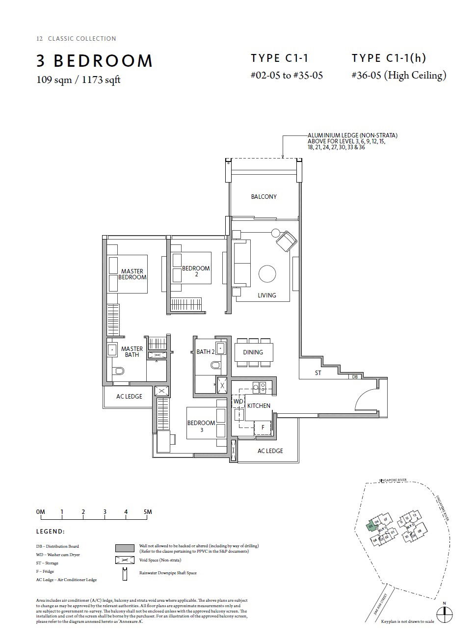 Rivire 1 Bedroom Floor Plan 11