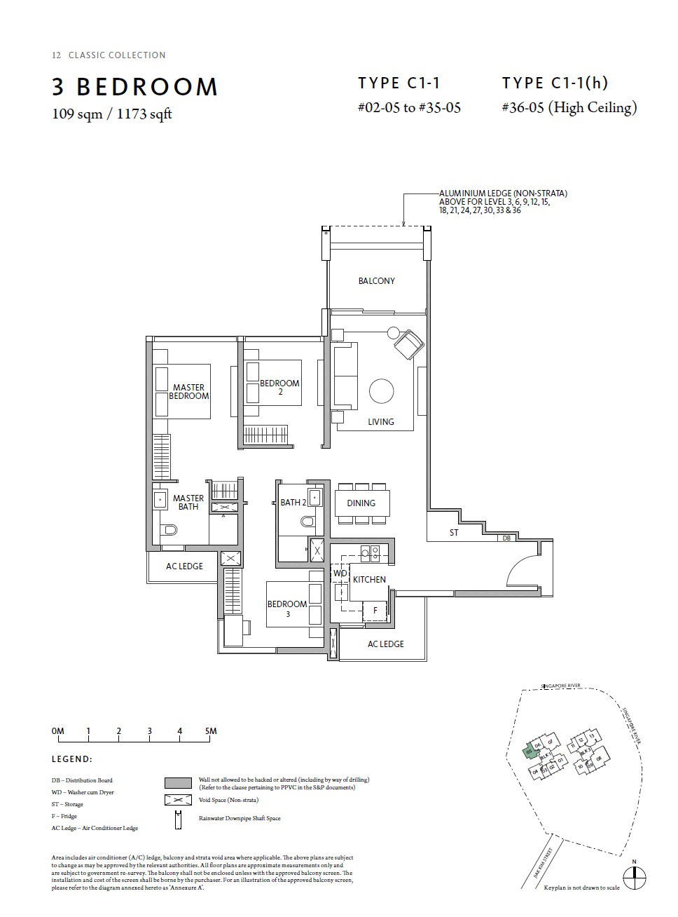 Rivire 1 Bedroom Floor Plan 12