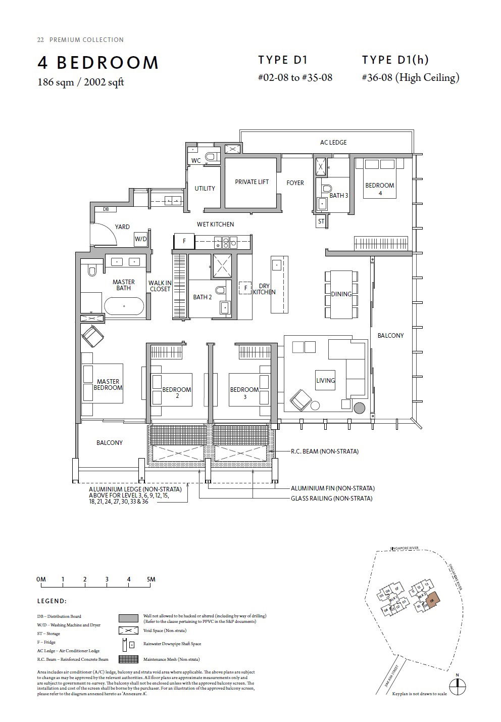 Rivire 1 Bedroom Floor Plan 15