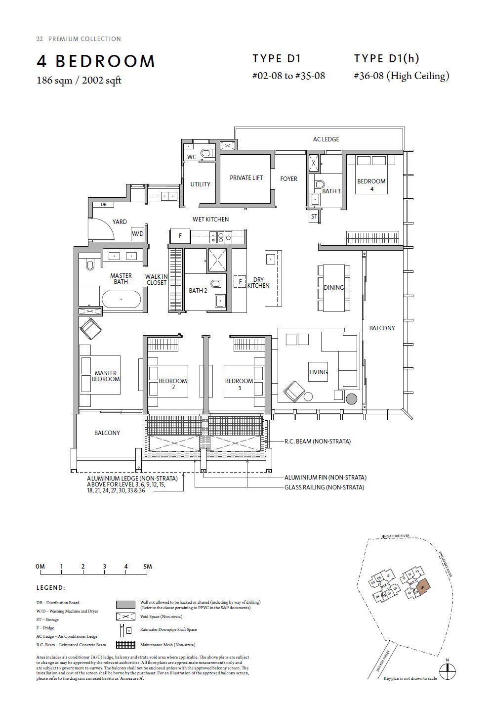 Rivire 1 Bedroom Floor Plan 16
